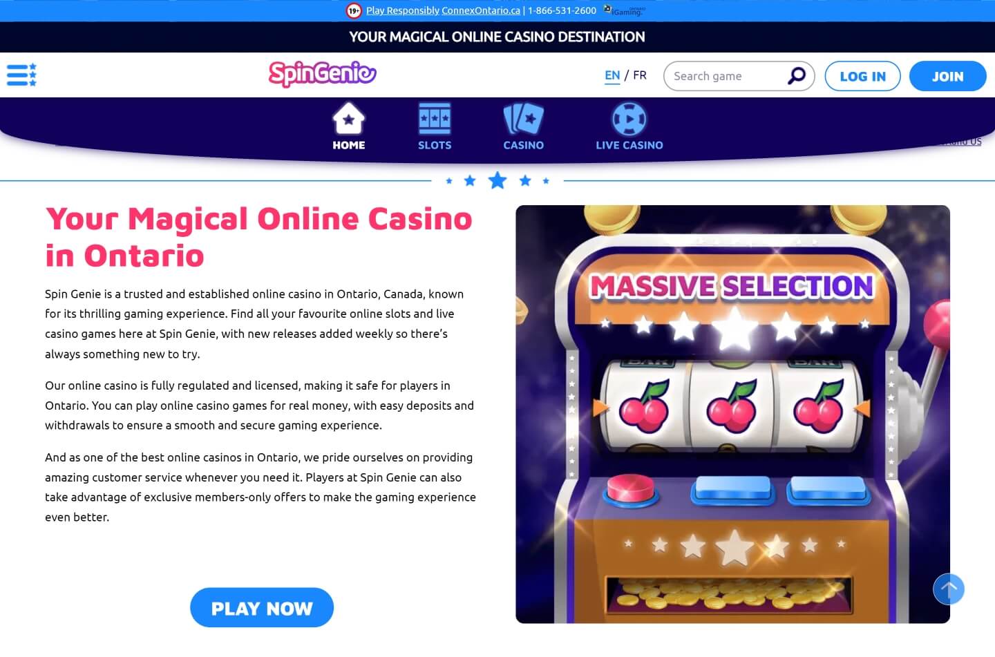 Spin Genie casino screenshot 6