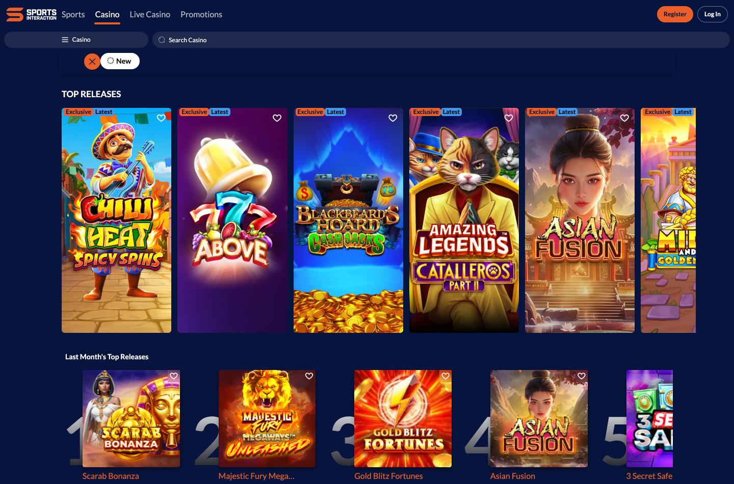 Sports Interaction Casinos