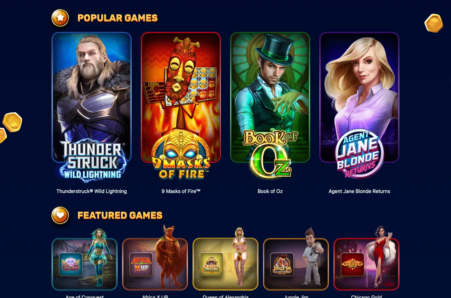 Yukon Gold casino screenshot 2